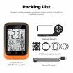 Bike Computer GPS Wireless ANT+ Cycling Computer GPS with Bluetooth with Speedometer with Auto Backlight IP67-Orange