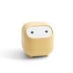 Mini Desktop Trash Can Office Plastic Garbage Can for Bathroom Vanity Desktop Office Coffee Table (Yellow)