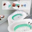 Sitz Bath for Hemorrhoids,Sitz Bath for Toilet Seat,Yoni Steam Seat,Foldable Sitz Bath for Postpartum Care,for Soothes Hemorrhoids & Perineum,Cleanse Vagina & Anal (Blue)