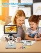 7Inch LCD Digital Microscope 1200X,12MP Coin Microscope with Screen,1080P Video Microscope with 12pcs Slides,Wired Remote,2 Side Lights (DM9)