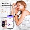 Smart Watch for Android iOS Phones Compatible 1.57 inch Full Touch Screen Fitness Tracker with Heart Rate & Blood Oxygen Monitoring IP68 Waterproof