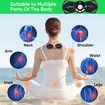 2 pcs Neck Massager,Body Massager, Portable Mini Massager Machine for Lower Back and Neck Pain, 8 Modes, 18 Adjustable Levels with Remote Control