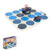 Kids DIY Educational Montessori Board Game Tracking Maze Toys Rail Assembly Fun Music and Light Up Police Cars for Boys