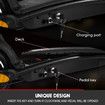 Off Road E-scooter Electric Scooter AUSWHEEL 500W Adults Foldable Motorised Bike Commuting Vehicle Seat Drum Brake LED Lights
