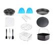 Square Air Fryer Accessories 12 pcs with Recipe Cookbook Compatible with Philips Air Fryer, COSORI