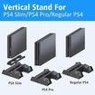 PS4 Cooling Fan Station for Playstation 4/PS4 Slim/PS4 Pro, PS4 Pro Vertical Stand with Dual Controller EXT Charger Port Dock Station