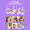 Children's Camera High-definition 4000W Front Rear Dual-camera 2 Inch 1080P HD IPS Screen Digital Kids Camera Photography Toys Color Purple