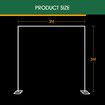 Wedding Backdrop Stand DIY Background Photo Party Balloon Photography Frame Decoration Holder Galvanised Steel 3x3m White