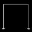 Wedding Backdrop Stand DIY Background Photo Party Balloon Photography Frame Decoration Holder Galvanised Steel 3x3m White