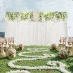 Wedding Backdrop Stand Party Photo Balloon Photography Frame Background Holder Decoration Galvanised Steel 3x6m White