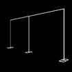 Wedding Backdrop Stand Party Photo Balloon Photography Frame Background Holder Decoration Galvanised Steel 3x6m White