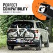 2 Ebike Rack for Car SUV Rear Bike Bicycle Carrier Platform Holder 2 Inch Hitch Receiver Foldable Foot Pedal Tilt 60kg