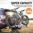 2 Ebike Rack for Car SUV Rear Bike Bicycle Carrier Platform Holder 2 Inch Hitch Receiver Foldable Foot Pedal Tilt 60kg