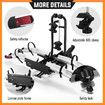 2 Ebike Rack for Car SUV Rear Bike Bicycle Carrier Platform Holder 2 Inch Hitch Receiver Foldable Foot Pedal Tilt 60kg