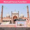 Digital Camera,4K 48MP Vlogging Camera 16X Digital Zoom Manual Focus Rechargeable Students Compact Camera,32G Micro Card and 2 Batteries (Pink)
