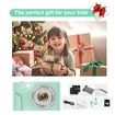 Digital Camera,1080P 48MP Camera with 32GB SD Card,2.4 Inch Digital Camera with 16X Digital Zoom,Compact Mini Camera (Green)