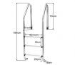 3 Step In-Ground Swimming Pool Ladder