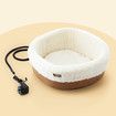 Heated Dog Cat Bed Pet Puppy Kitten Heater Washable Calming Heating Warmer Indoor Warming Comforting Nest 41x41x16cm