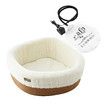 Heated Dog Cat Bed Pet Puppy Kitten Heater Washable Calming Heating Warmer Indoor Warming Comforting Nest 41x41x16cm