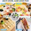 32 PCS Sandwich Bread Cutters Set for Kids,Metal Cookie Cutter Set, Food Grade Pick Forks,Christmas Star Vegetable Fruit Molds for Kids Box Lunch