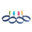 Nonstick Egg Rings Set of 4 Round Crumpet Ring Mold Shaper for English Muffins Pancake Cooking Griddle Grill Accessories Breakfast Sandwich Burger