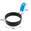Nonstick Egg Rings Set of 4 Round Crumpet Ring Mold Shaper for English Muffins Pancake Cooking Griddle Grill Accessories Breakfast Sandwich Burger