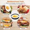 Nonstick Egg Rings Set of 4 Round Crumpet Ring Mold Shaper for English Muffins Pancake Cooking Griddle Grill Accessories Breakfast Sandwich Burger