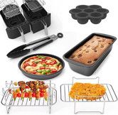 Air Fryer Rack for Double Basket Air Fryers, 304 Stainless Steel Multi-Layer Rack,Compatible with Ninja Foodi DZ201/401