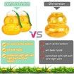 Plastic Wasp Trap Outdoor 2 Pack Bee Trap Yellow Jacket Trap Bee Catcher Hornet Trap No Bottom Seam Hanging for Hornet, Safe, Natural, Effective and Reusable