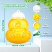 Plastic Wasp Trap Outdoor 2 Pack Bee Trap Yellow Jacket Trap Bee Catcher Hornet Trap No Bottom Seam Hanging for Hornet, Safe, Natural, Effective and Reusable