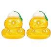 Plastic Wasp Trap Outdoor 2 Pack Bee Trap Yellow Jacket Trap Bee Catcher Hornet Trap No Bottom Seam Hanging for Hornet, Safe, Natural, Effective and Reusable