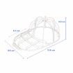 2-Pack Baseball Hat Cleaners Cap Washer Fit Hat Protector Racks for Washing Machine for Frame Cage-White