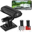 Reverse Hitch Guide for RV with Built-in Battery,HD Waterproof Night Vision Rear View Camera,with Magnetic and Adhesive Mount Camera
