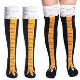Long Socks Thigh High Novelty Chicken Claw Women Cotton Funny 3D Print Cartoon Ladies Cosy Fashion Gift