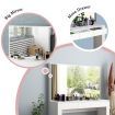 White Dressing Table Vanity Makeup Bedroom with Big Mirror Dresser Modern Wooden Furniture Drawers Storage