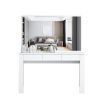 White Dressing Table Vanity Makeup Bedroom with Big Mirror Dresser Modern Wooden Furniture Drawers Storage