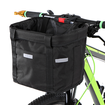 Pet Bicycle Front Basket Removable Waterproof Bike Handlebar Canvas Basket Pet Carrier Frame Bag Bicycle