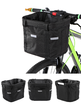 Pet Bicycle Front Basket Removable Waterproof Bike Handlebar Canvas Basket Pet Carrier Frame Bag Bicycle