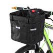 Pet Bicycle Front Basket Removable Waterproof Bike Handlebar Canvas Basket Pet Carrier Frame Bag Bicycle