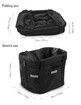 Pet Bicycle Front Basket Removable Waterproof Bike Handlebar Canvas Basket Pet Carrier Frame Bag Bicycle