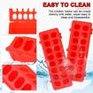 2 Plastic Flip Top Bird Small Poultry Feeder for Pigeon Chicken Feeder Dispenser (Red)