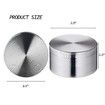 Spice Grinder 2.5 Inch Magnetic Cover Herb Silver Kitchen Pollen Crusher Portable Gadgets Cooking Dinner