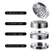 Spice Grinder 2.5 Inch Magnetic Cover Herb Silver Kitchen Pollen Crusher Portable Gadgets Cooking Dinner
