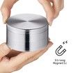 Spice Grinder 2.5 Inch Magnetic Cover Herb Silver Kitchen Pollen Crusher Portable Gadgets Cooking Dinner