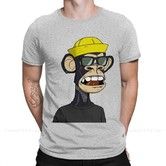 L Funny Chic BAYC NTF T-Shirt Natural fiber fabrics neck Shirt Fashion Short Sleeve 170-175cm 85kg