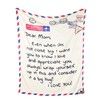 Premium Dear Mom Blanket Presents for Mother's Day Soft Cozy Flannel Throw Blanket Moms Blanket Gift-140*180 CM