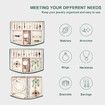 Jewelry Organizer 2 Layer Jewelry Boxes PU Leather For Earrings Ring Bracelets For Mother's Day Gift (Green)