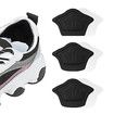 Heel Cushion for Loose Shoes, Heel Grips Liner Cushions Inserts Self-Adhesive Heel Protector Pads for Sneaker Shoe Too Big Men Women - Black, 3 Pairs