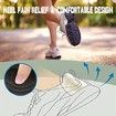 Heel Cushion for Loose Shoes, Heel Grips Liner Cushions Inserts Self-Adhesive Heel Protector Pads for Sneaker Shoe Too Big Men Women - Black, 3 Pairs