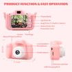 Kids Camera 1080P HD Digital Video Cameras with 32GB SD Card Mini Rechargeable Toddler Toys Camera for 3-12 Years Girls Best Gifts for Kids (Pink)